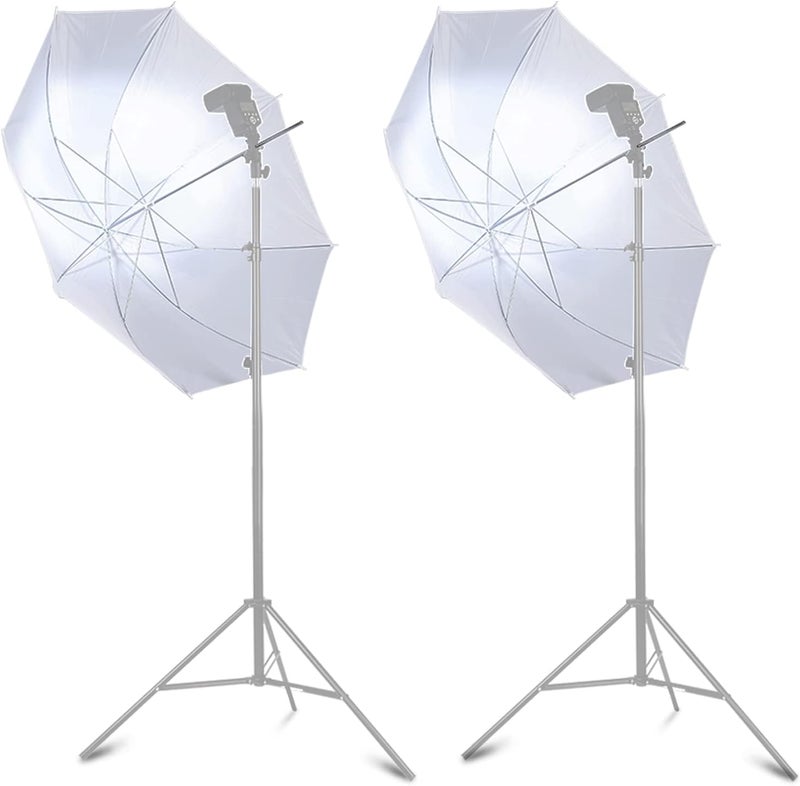soonpho 2 Pack Photography Umbrella Lighting Kit, 2 * 43inch Translucent White Soft Umbrella for Studio/Outdoor Photo and Video Lighting Accessories (2 Pack (2X 43 White)) - Image 2